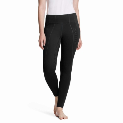 Black Ariat Attain Full Seat Grip Women's Pants | EFNB59670