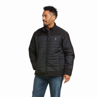 Black Ariat Elevation Insulated Men's Jackets | GDQK27456