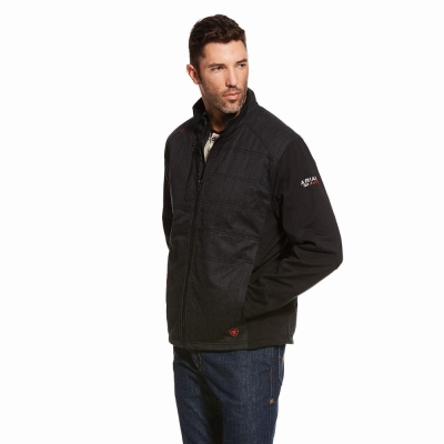 Black Ariat FR Cloud 9 Insulated Men's Jackets | FAWY47201