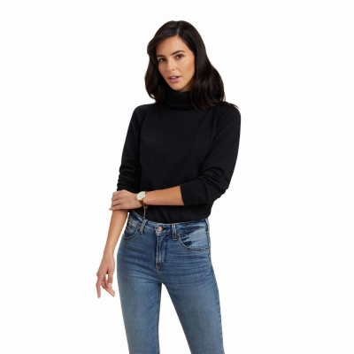 Black Ariat Lexi Women's Sweaters | SOWH76315