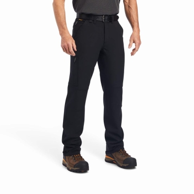 Black Ariat Rebar M5 DuraStretch DriTEK Softshell Men's Pants | ZTIA05478