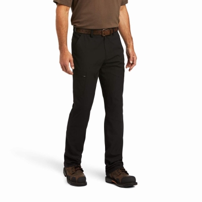 Black Ariat Rebar M5 Flow Ultralight Leg Men's Pants | EXNH24081