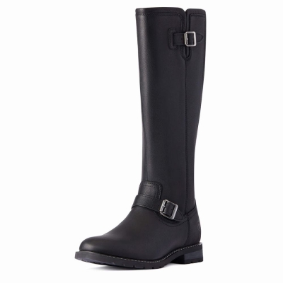 Black Ariat Sadie Waterproof Women's Dress Boots | HMZC37695