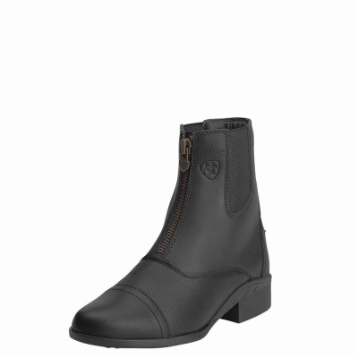 Black Ariat Scout Zip Paddock Women's English Riding Boots | NCFV96341