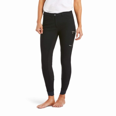 Black Ariat Triton Grip Full Seat Breech Women's Pants | ASFM83547