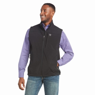 Black Ariat Vernon 2.0 Softshell Men's Jackets | AYPF49510