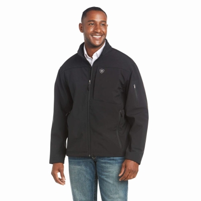 Black Ariat Vernon 2.0 Softshell Men's Jackets | HJYL78409