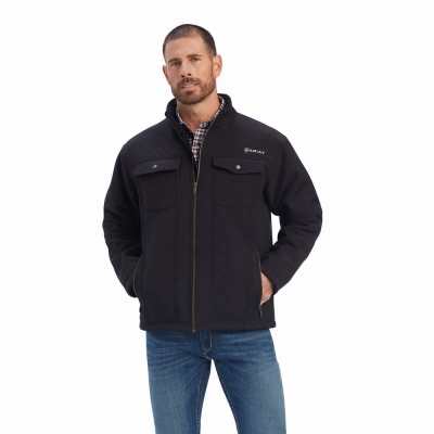 Black Ariat Vernon Sherpa Men's Jackets | YXFW37168