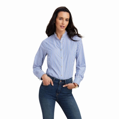 Blue Ariat Clarion Women's Tops | YULA13792