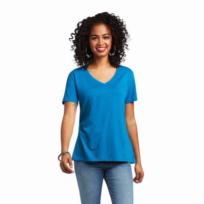 Blue Ariat Element Women's Tops | MVYB98270