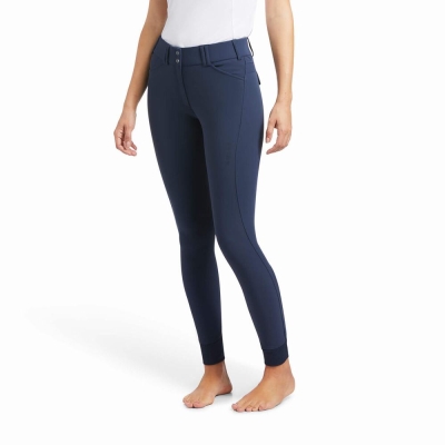 Blue Ariat Tri Factor Grip Women's Pants | XFUZ07496