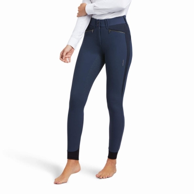 Blue Ariat Tri Factor X Bellatrix Full Seat Breech Women's Pants | FDAO86534