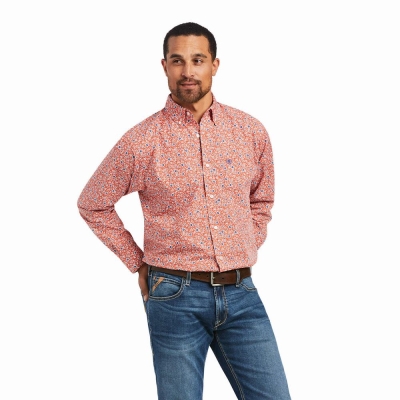 Brown Ariat Alejandro Classic Fit Men's Shirts | BRCV94572