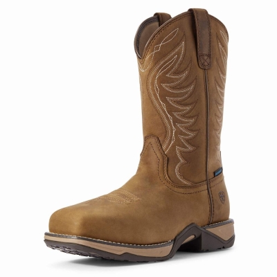 Brown Ariat Anthem Waterproof Composite Toe Women's Waterproof Boots | YJID31458