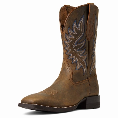 Brown Ariat Brander Men's Western Boots | HKSL98603