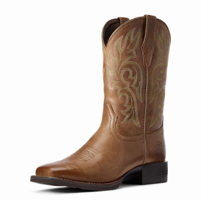 Brown Ariat Cattle Drive Women's Western Boots | EDPB19732