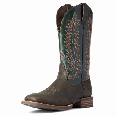 Brown Ariat Creston Men's Western Boots | FCEL84519