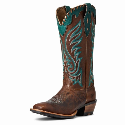 Brown Ariat Crossfire Picante Women's Western Boots | UBNT50261