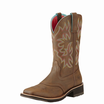 Brown Ariat Delilah Women's Western Boots | CWKA01745