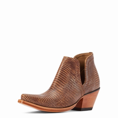 Brown Ariat Dixon Women's Booties | ZEVX06981