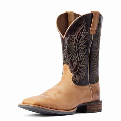 Brown Ariat Ridin High Men's Western Boots | WLJA07963