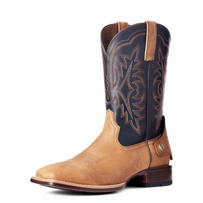 Brown Ariat Ryden Ultra EZ Zip Men's Western Boots | YGCV92806