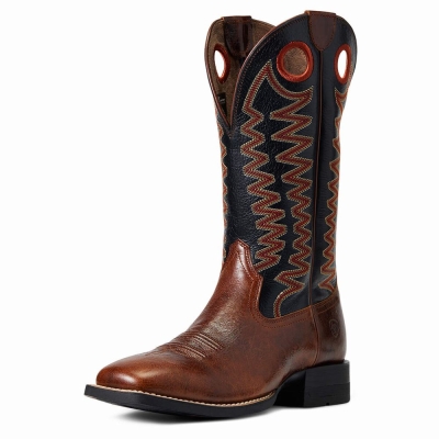 Brown Ariat Sidepass Men's Western Boots | PXNB56781