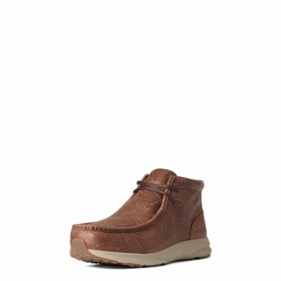 Brown Ariat Spitfire Men's Sneakers | UPIO35742