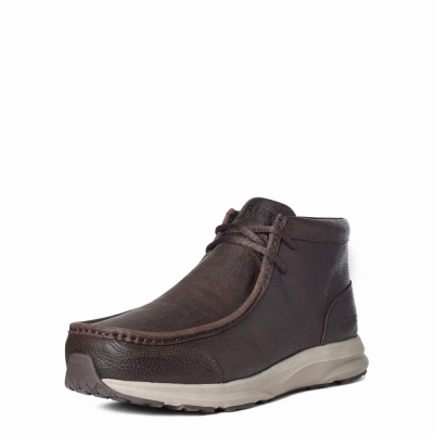 Brown Ariat Spitfire Men's Sneakers | WREH81503