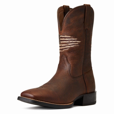 Brown Ariat Sport All Country Men's Western Boots | MXSI08652