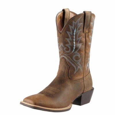 Brown Ariat Sport Outfitter Men's Western Boots | RVGF38960