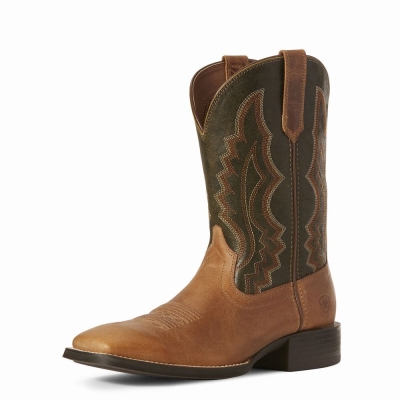 Brown Ariat Sport Riggin Men's Western Boots | CDPI91607