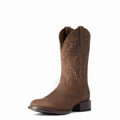 Brown Ariat Stockman Ultra Men's Western Boots | SIRZ61942