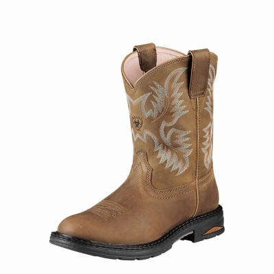 Brown Ariat Tracey Composite Toe Women's Work Boots | WPFY02953