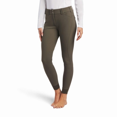 Brown Ariat Tri Factor Grip Women's Pants | BVZC71508