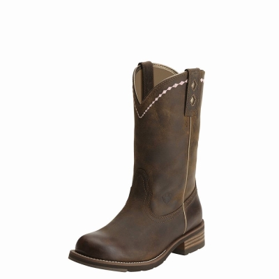 Brown Ariat Unbridled Roper Women's Western Boots | CSLA49730