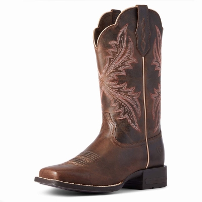 Brown Ariat West Bound Women's Western Boots | GEKJ18329