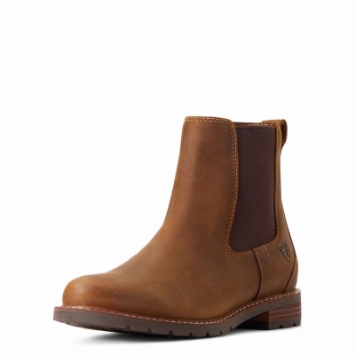 Brown Ariat Wexford Waterproof Women's Booties | JCVT65380