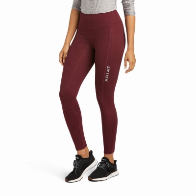 Burgundy Ariat TEK Women's Pants | TLQR46098