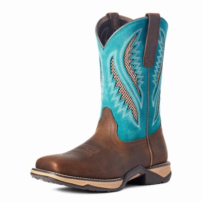 Chocolate Ariat Anthem VentTEK Women's Western Boots | XROI63029