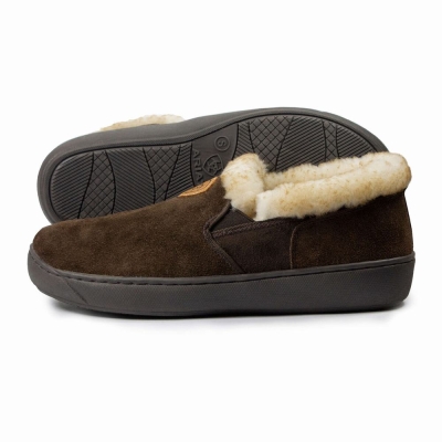 Chocolate Ariat Men's Slippers | PSNG73486