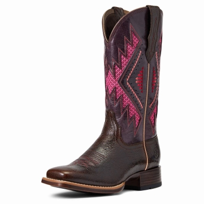 Chocolate Ariat Sienna VentTek 360 Women's Western Boots | BDYJ20754