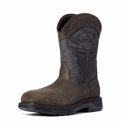 Coffee Ariat WorkHog XT Incognito Carbon Toe Men's Work Boots | AENY74209