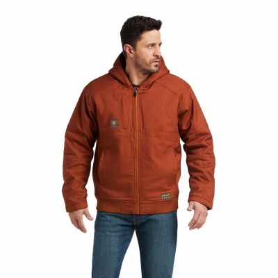 Copper Ariat Rebar DuraCanvas Men's Jackets | ARCU69238