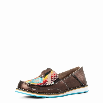 Copper Metal Multicolor Ariat Cruiser Women's Sneakers | NZUC23748