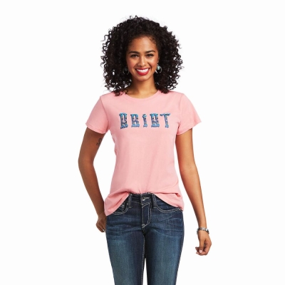 Coral Ariat REAL Kinship Women's Tops | ITLP60937