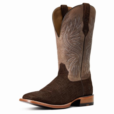 Dark Coffee Ariat Circuit Rockridge Men's Western Boots | MCQI03614