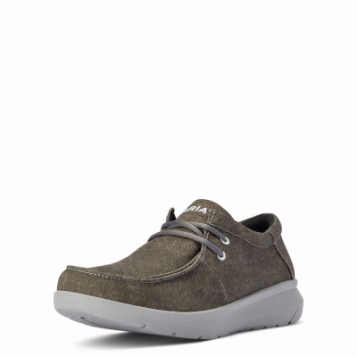 Deep Grey Ariat Hilo Men's Sneakers | YQJB32145