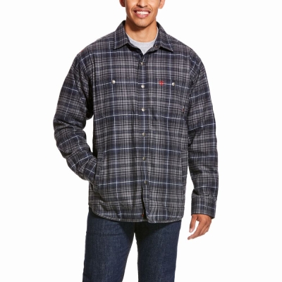 Grey Ariat FR Monument Men's Jackets | WFEC52638