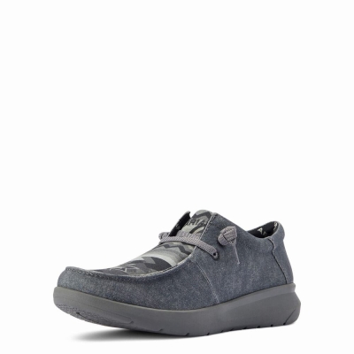 Grey Ariat Hilo Stretch Lace Men's Sneakers | PUBG87654